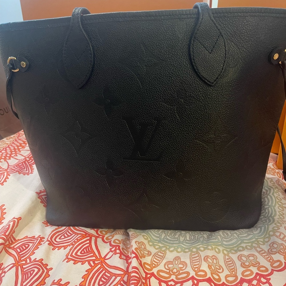 Louis Vuitton Black Embossed Tote